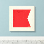 Signalflagge "B" für den Buchstaben Leinwanddruck (Insitu (Holzboden))