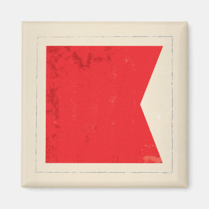 Signalflagge "B" für den Buchstaben Magnet