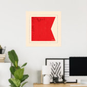 Signalflagge "B" für den Buchstaben Poster (Heimbüro)