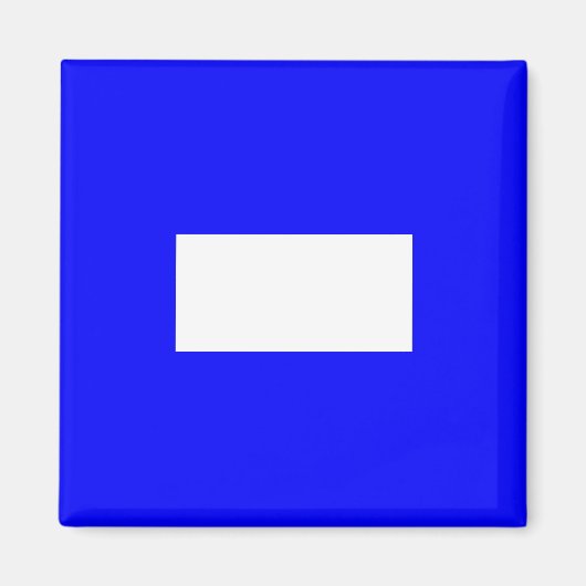 Signalflagge Buchstabe P (Papa) Magnet (Vorne)