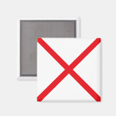 Signalflagge Buchstabe V (Victor) Magnet (Vorderseite/Rückseite)