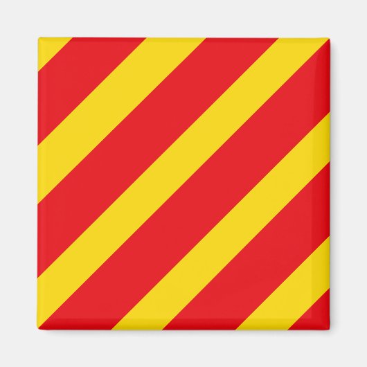 Signalflagge Buchstabe Y Magnet (Vorne)