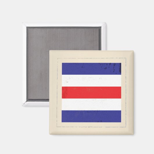 Signalflagge "C" für den Buchstaben Magnet (Vorderseite/Rückseite)