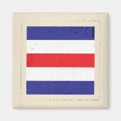 Signalflagge "C" für den Buchstaben Magnet (Vorne)