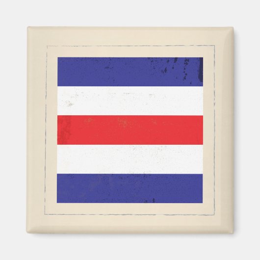 Signalflagge "C" für den Buchstaben Magnet (Vorne)