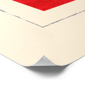 Signalflagge "E" für den optischen Buchstaben Poster (Ecke)