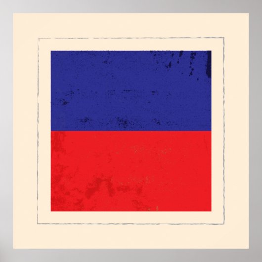 Signalflagge "E" für den optischen Buchstaben Poster (Vorne)