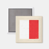 Signalflagge "H" für den optischen Buchstaben Magnet (Vorderseite/Rückseite)