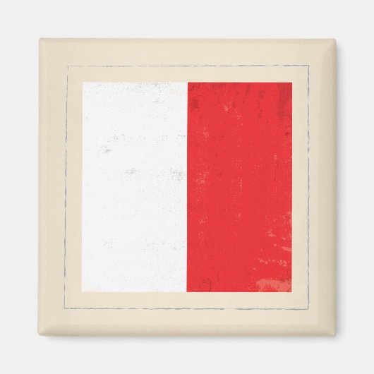 Signalflagge "H" für den optischen Buchstaben Magnet (Vorne)