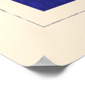 Signalflagge "J" für den optischen Buchstaben Poster (Ecke)