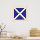 Signalflagge "M" für den optischen Buchstaben Poster (Küche)