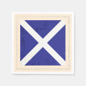 Signalflagge "M" für den optischen Buchstaben Serviette (Vorderseite)