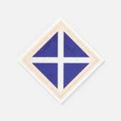 Signalflagge "M" für den optischen Buchstaben Serviette (Ecke)