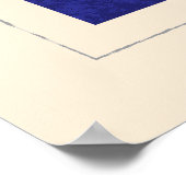 Signalflagge "P" für den Buchstaben Poster (Ecke)