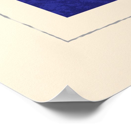 Signalflagge "P" für den Buchstaben Poster (Ecke)