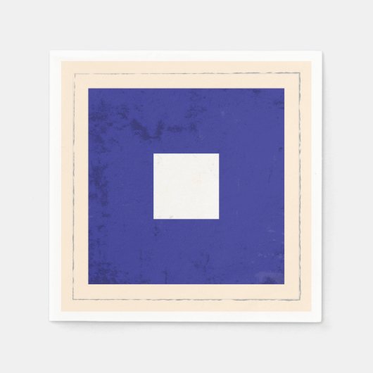 Signalflagge "P" für den Buchstaben Serviette (Vorderseite)