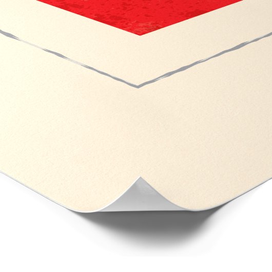 Signalflagge "R" für den Buchstaben Poster (Ecke)