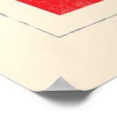 Signalflagge "T" für den optischen Buchstaben Poster (Ecke)