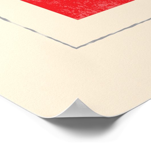 Signalflagge "T" für den optischen Buchstaben Poster (Ecke)