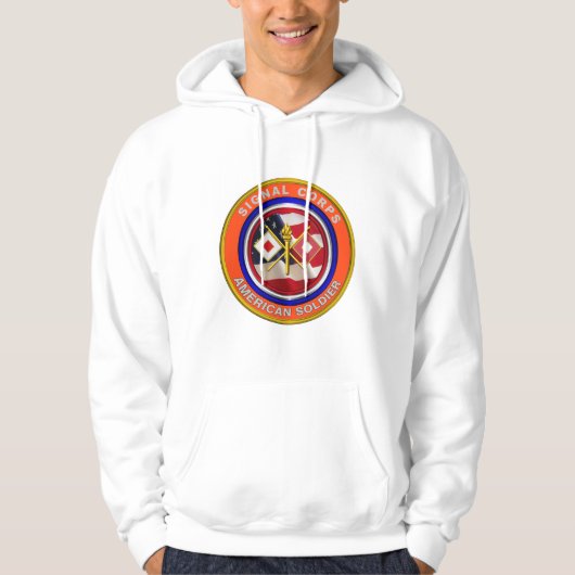 Signalkorps der Proud-Armee Veteran Hoodie (Vorderseite)