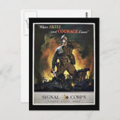 Signalkorps Postkarte (Vorne/Hinten)