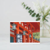 Signalleuchten rot postkarte (Stehend Vorderseite)