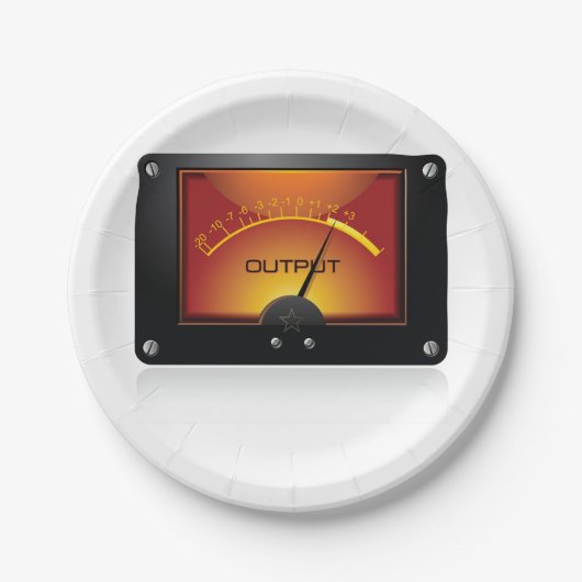 Signalmessgerät Pappteller (Vorderseite)