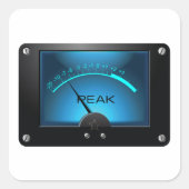 Signalmessgerät Quadratischer Aufkleber (Vorderseite)