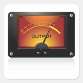 Signalmessgerät Quadratischer Aufkleber (Vorderseite)