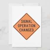 Signaloperation Änderungen der Einladungen (Vorderseite)