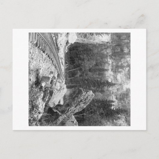 Signalrock in der Nähe der Bahnspurfotografie Postkarte (Vorderseite)