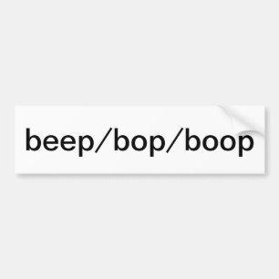 Signalton/Bop/Boop-Autoaufkleber Autoaufkleber