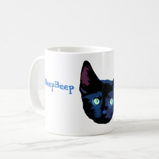 Signalton-Signalton BONK Kätzchen-Katzen-Tasse Kaffeetasse (Vorderseite Links)