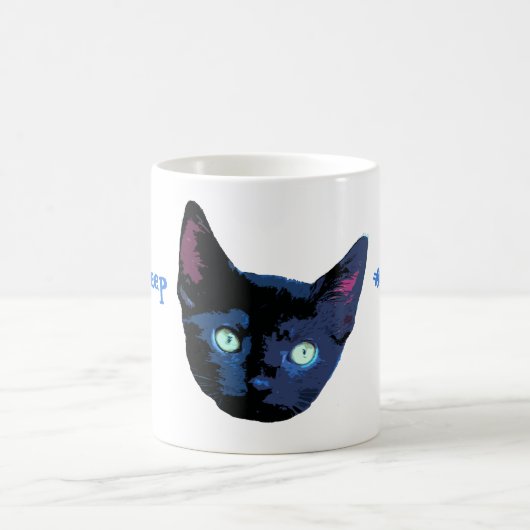 Signalton-Signalton BONK Kätzchen-Katzen-Tasse Kaffeetasse (Mittel)