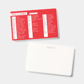 Signaltoncode Ausweis (Vorder- & Rückseite)