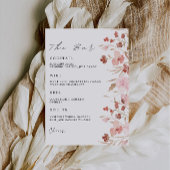 Signaltonvorlage für das Menü "Rose", Einladung