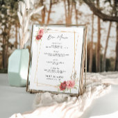 Signaltonvorlage für das Menü "Rose" Poster