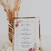 Signaltonvorlage für das Menü "Rose" Poster