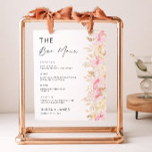 Signaltonvorlage für das Menü "Rose" Poster