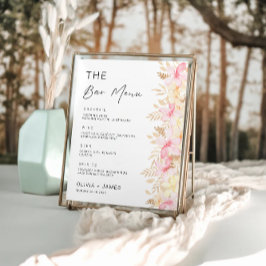 Signaltonvorlage für das Menü "Rose" Poster