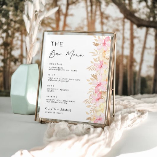 Signaltonvorlage für das Menü "Rose" Poster