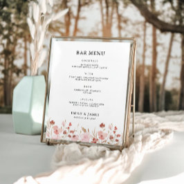 Signaltonvorlage für das Menü "Rose" Poster