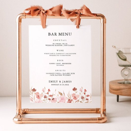 Signaltonvorlage für das Menü "Rose" Poster