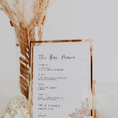 Signaltonvorlage für das Menü "Rose" Poster