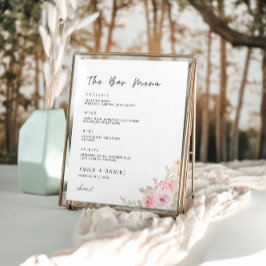 Signaltonvorlage für das Menü "Rose" Poster