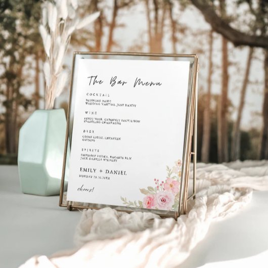 Signaltonvorlage für das Menü "Rose" Poster