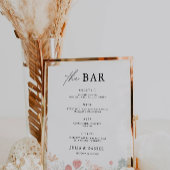 Signaltonvorlage für das Menü "Wildblume" Poster