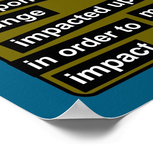 Signalwörterplakat Poster (Ecke)