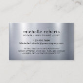 Signatur-Agent für mobile Notare Lux Black Silver Visitenkarte (Rückseite)