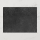 Signatur auf der Tafel: Hochzeit speichern Sie die Ankündigungspostkarte (Rückseite)